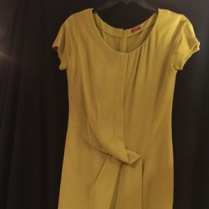 Brioni lime-green short sleeve dress